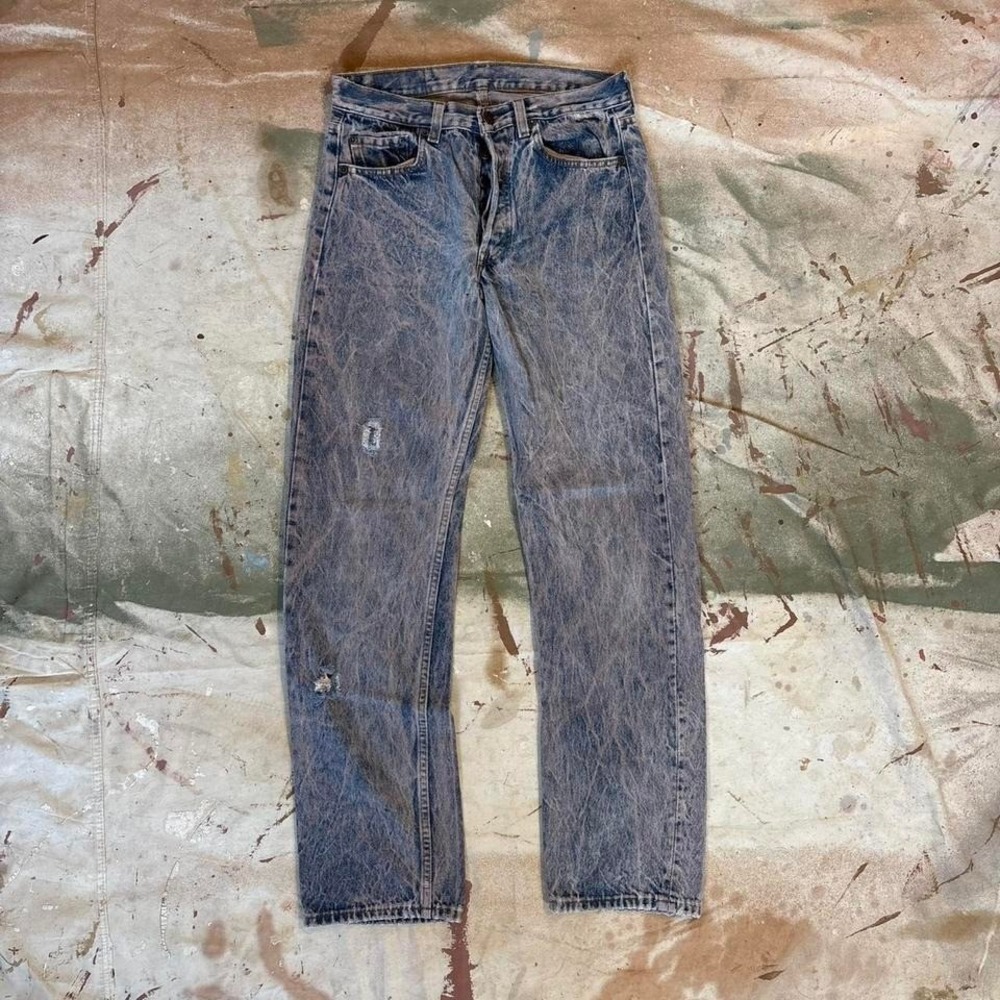 Vintage 1980s Levi's 501 Acid Wash Jeans Measure 30x30 Made in the USA